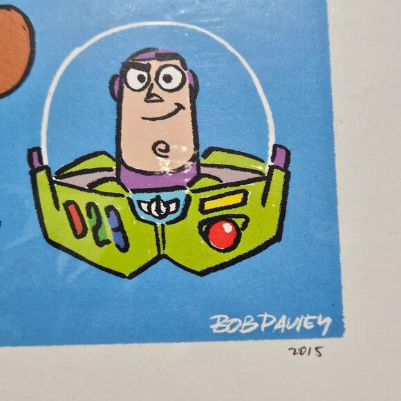 Disney Toy Story Buzz & Woody Lithograph 50/600 Numbered D23 Expo 2015 LE - Picture 3 of 5